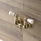 Kingston Brass AE33T7 3-3/8 Inch Wall Mount Tub Faucet, Brushed Brass AE33T7 - alternate 2